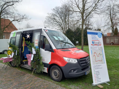 Im Dezember 2022 nahm der Bürgerbus das erste Mal am Weihnachtsmarkt in Schwei teil.